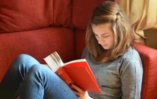 Teen reading